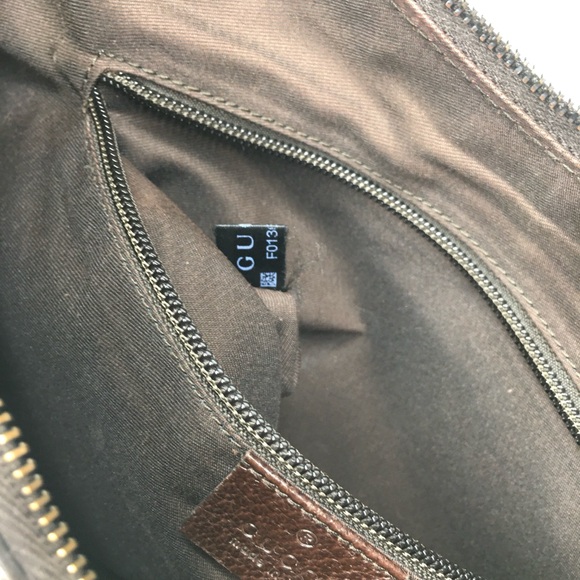 Authentic Gucci crossbody bag brown canvas - Picture 14 of 16